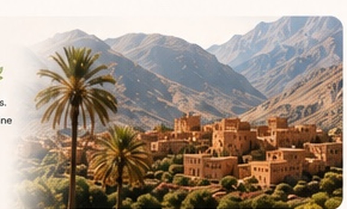 Village marocain au pied de l’Atlas